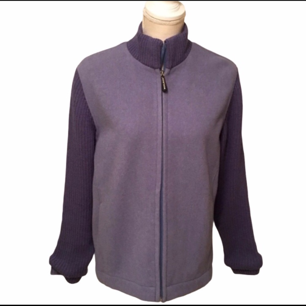 Woolrich Blue Haze Vintage Wool Bomber Style Jacket S